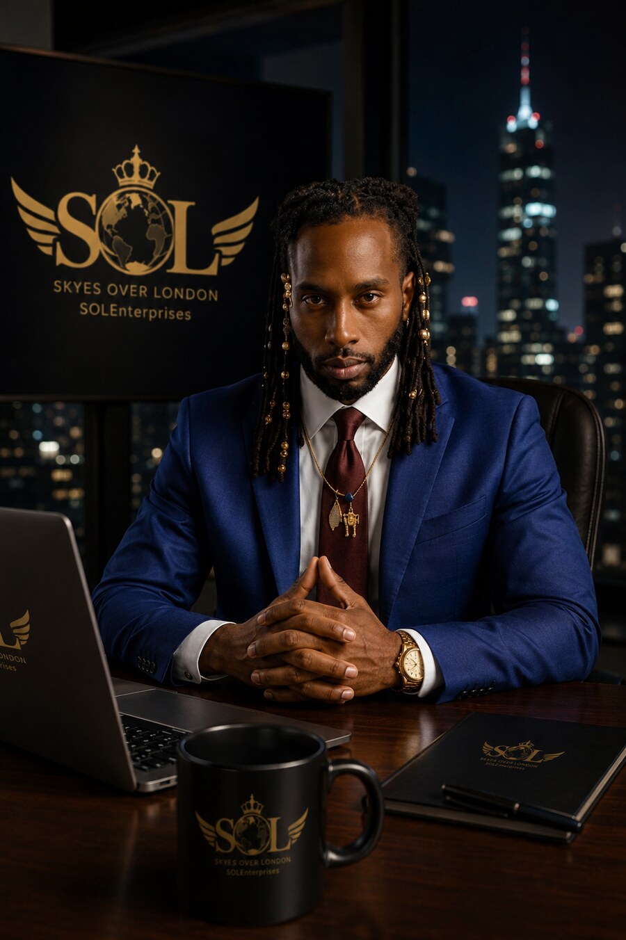 Gray London Skyes portrait